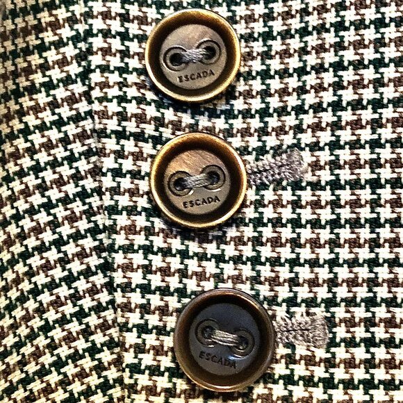New ESCADA Belkisa Houndstooth Blazer Virgin Wool 6 MSRP $1850 - Picture 8 of 11
